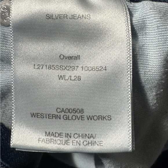 Silver Jeans Co. Denim Overalls Size 28 Distressed - Picture 11 of 14